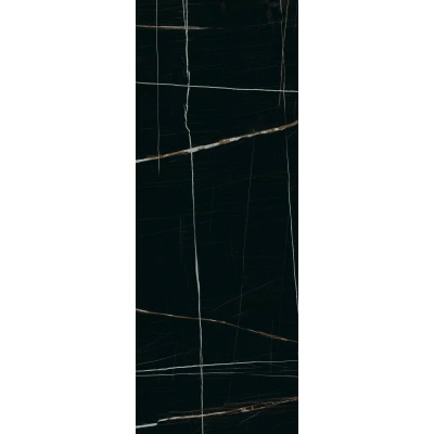 Керамогранит СуперМакси Marble Сахара Блэк лаппатированный 1195x3200x11