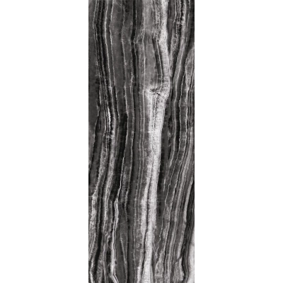 Керамогранит СуперМакси Marble Гемма чёрно-белый лаппатированный 1195x3200x11